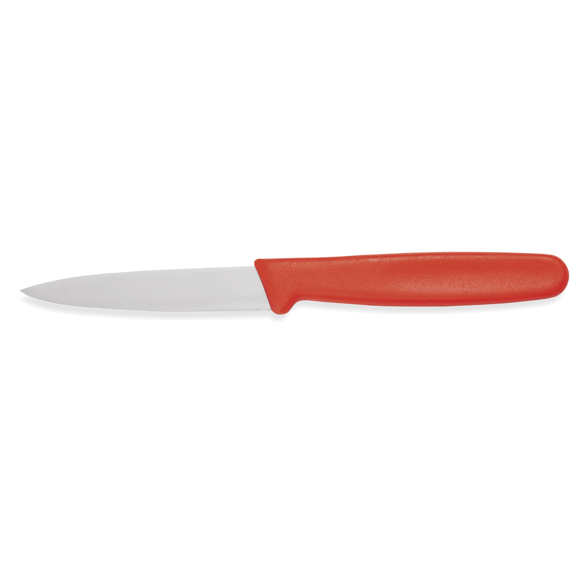  Nož za lupljenje HACCP   , 17,5 cm, rdeč, nerjaveče jeklo, plastika